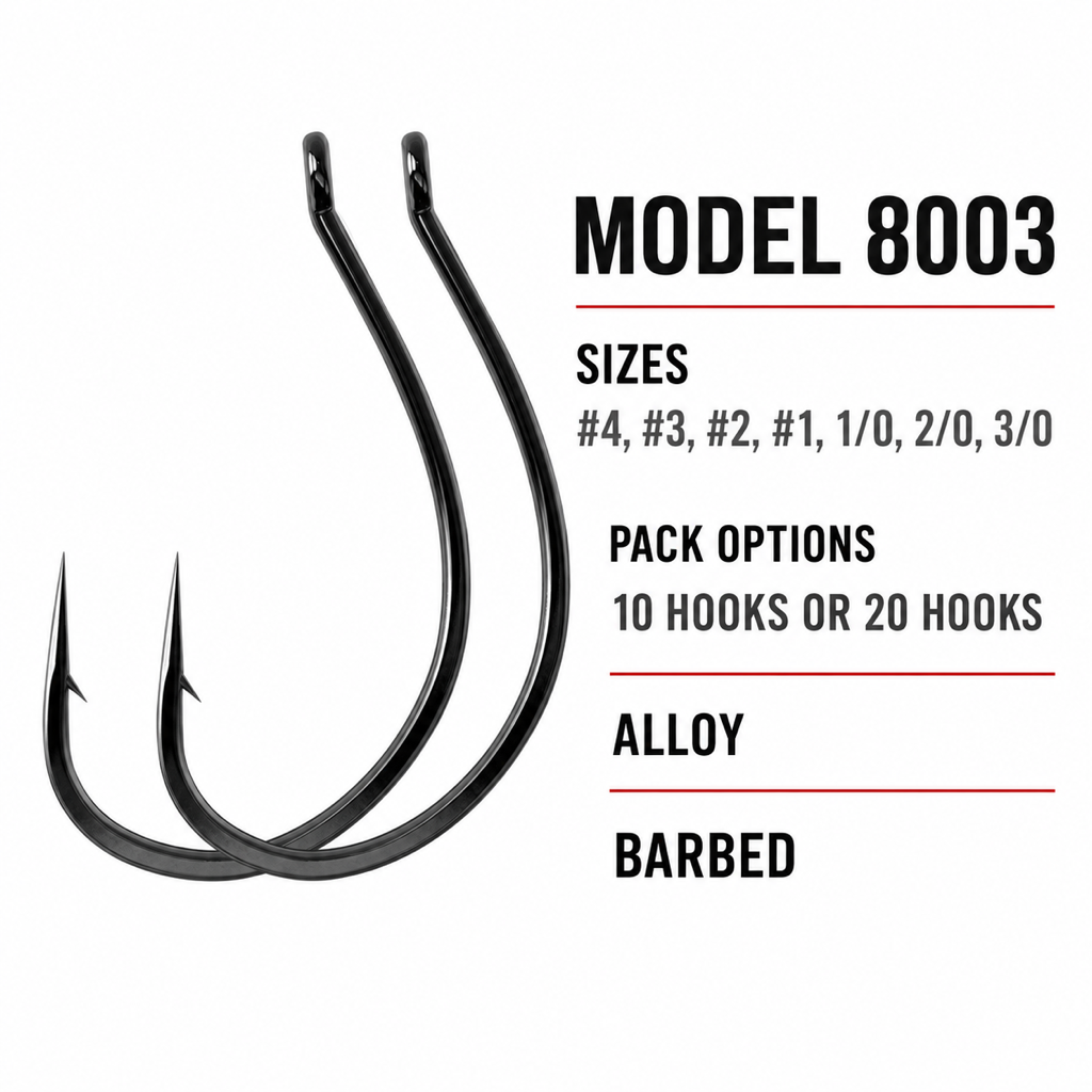 Fishingwolf authorized creative gallery | Options | Fishingwolf Wacky Rig Hooks - Barbed Alloy Soft-Plastic Hooks, #4-3/0, 10/20-Pack Options for Wacky and Drop-Shot Rigs