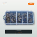 50-piece fishing snap swivel assortment variant