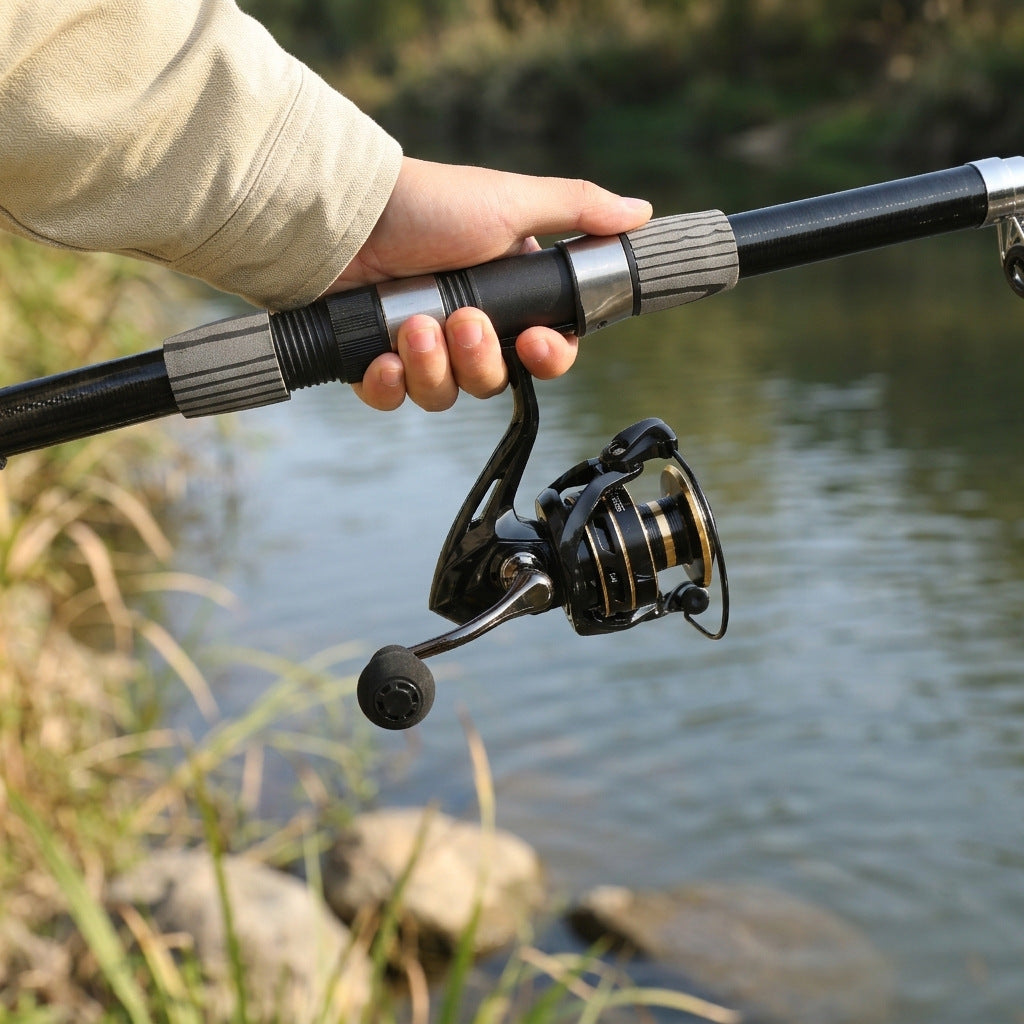 3 m telescopic spinning rod reel handhold detail